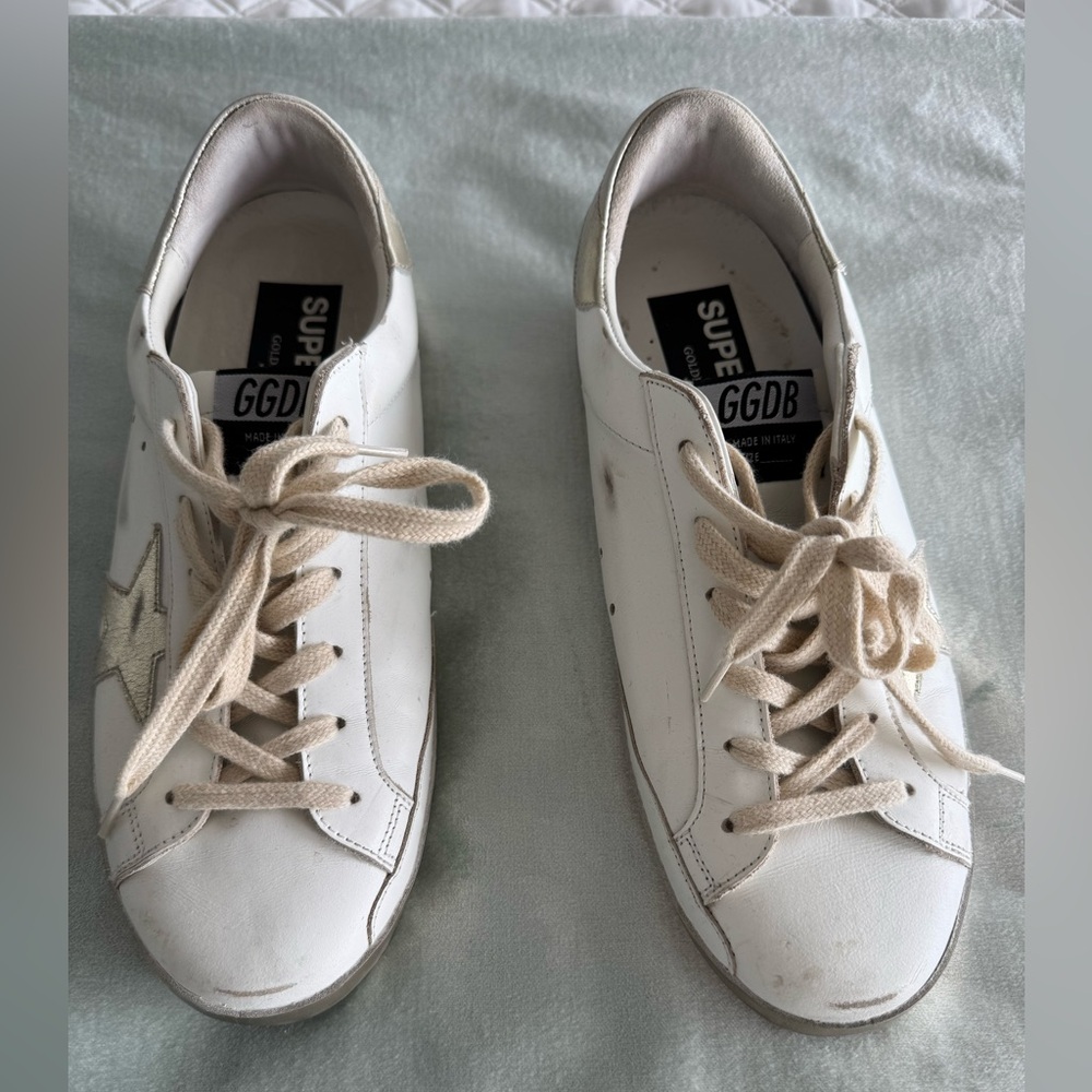 Golden Goose Super Star Sneakers, only worn once.